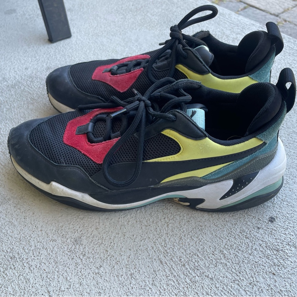 Puma Black Red Yellow Athletic Shoes